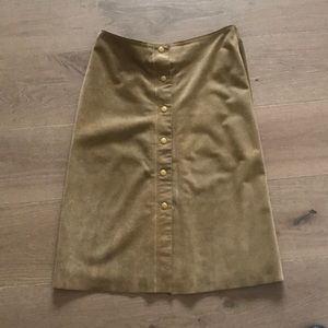 Banana Republic Suede leather skirt